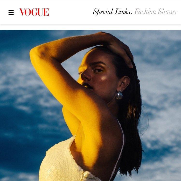 Our dress on the website of Vogue Italia
