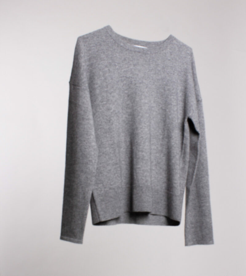 Cashmere Blend Grey Sweater