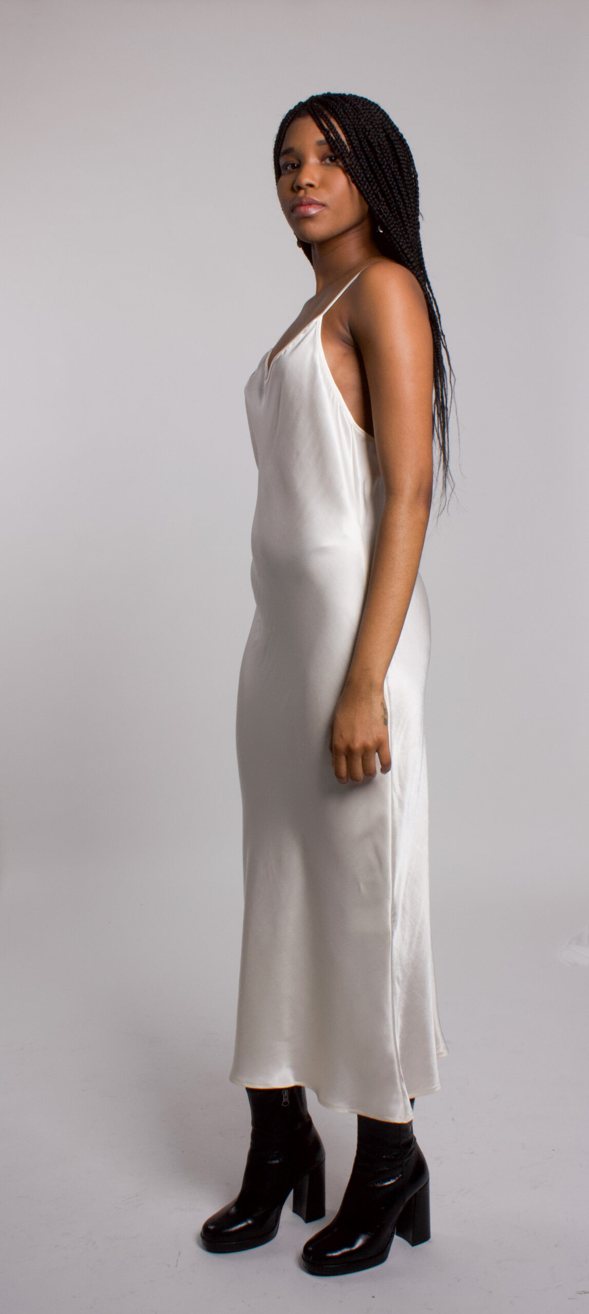 Robe nuisette en satin