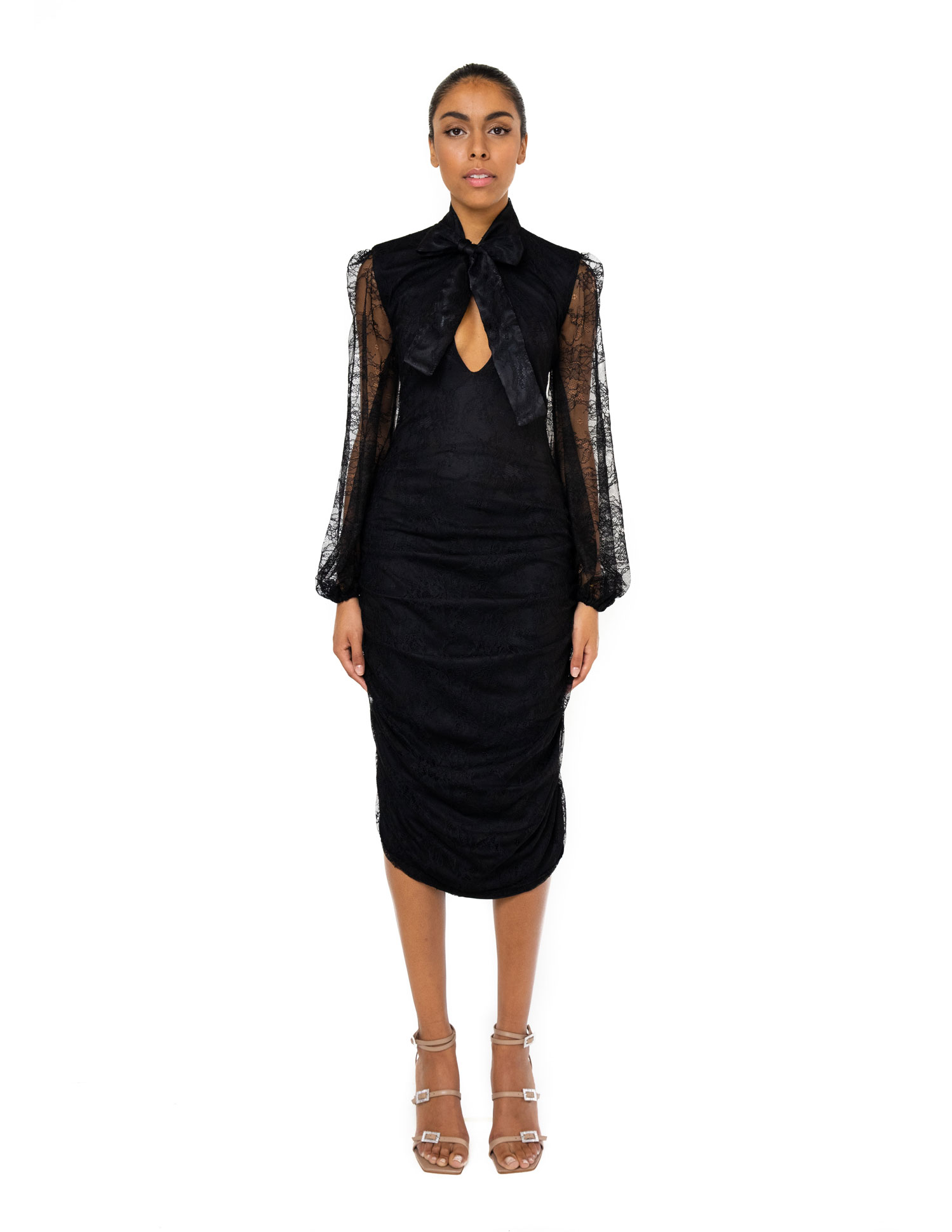 Lace Midi Dress | Designer Clothing ...