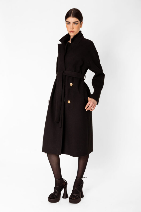 Box Black Coat – Luxury Designer Clothing – Claudette Floyd
