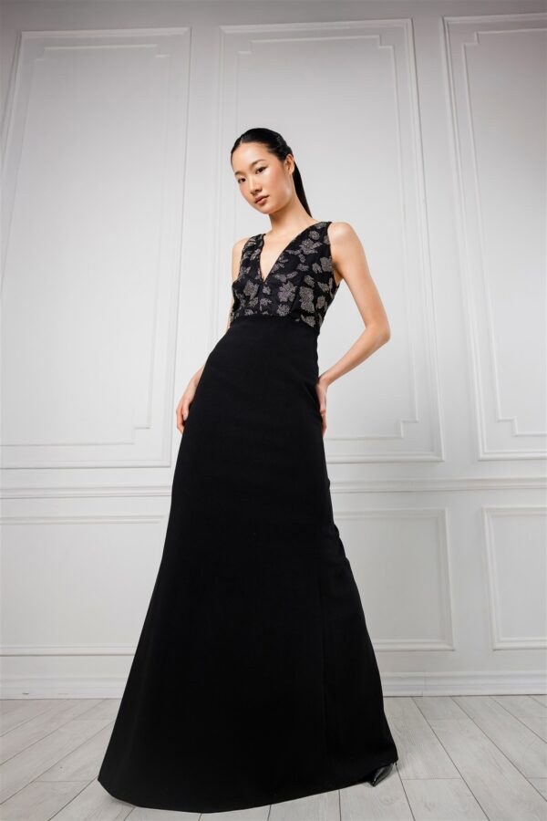 A-Line Gown with Embellished Bodice