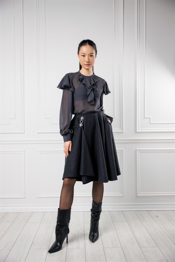 Circle Wool Skirt - Image 2