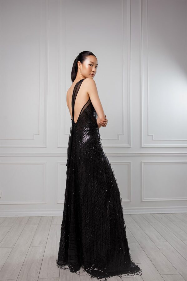 One Should Sequinned Gown - Image 3