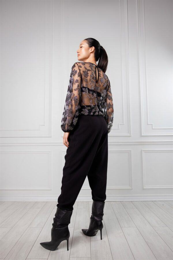 Embellished Sheer Blouse - Image 3