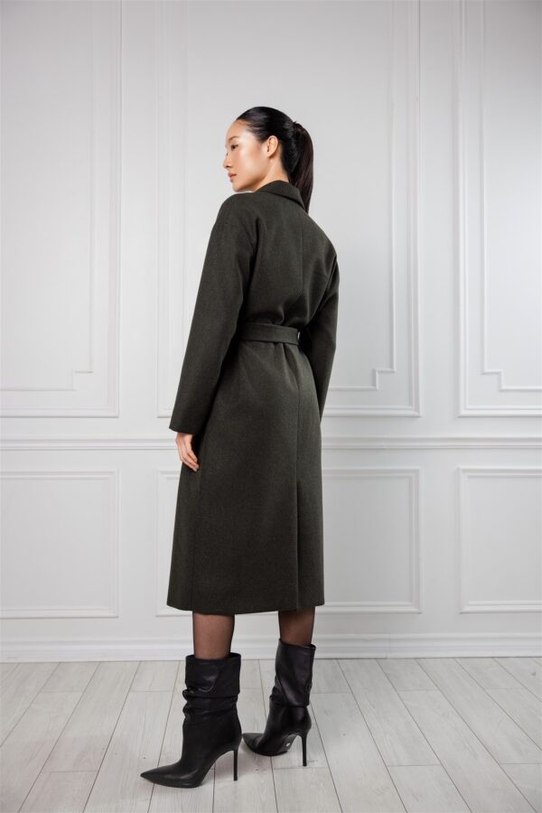 Dark Green Box Coat - Image 2