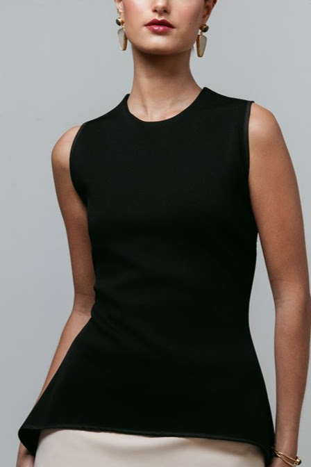 Mock Neck Stretchy Circler Top