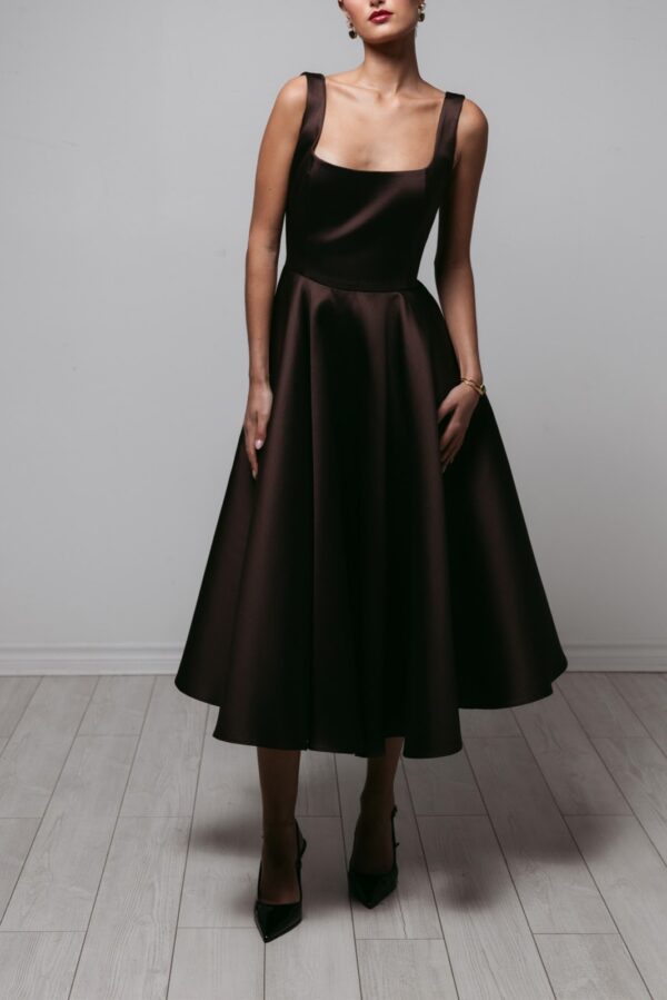 Square-Neck Midi dress