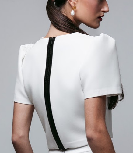 Double Crepe Cropped Top - Image 2