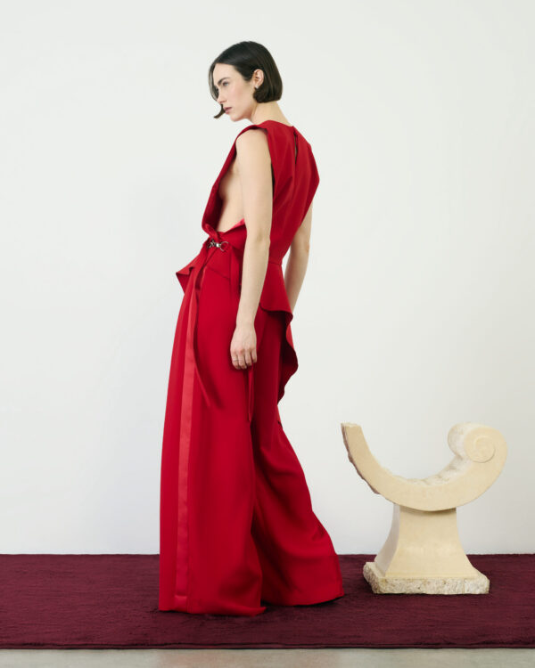 Crimson palazzo pants claudette floyd