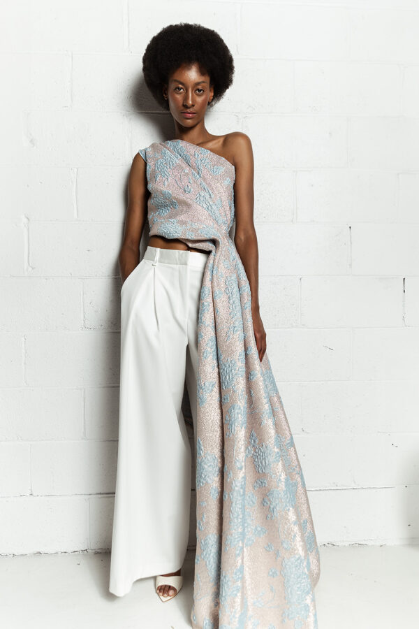 Brocade One Shoulder Top - SOLD OUT